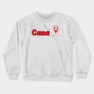 CanaDad , Canada Day, Proud to be Canadian ,Canadian Dad, Gift for Father Birthday, Canada Day Celebration Crewneck Sweatshirt